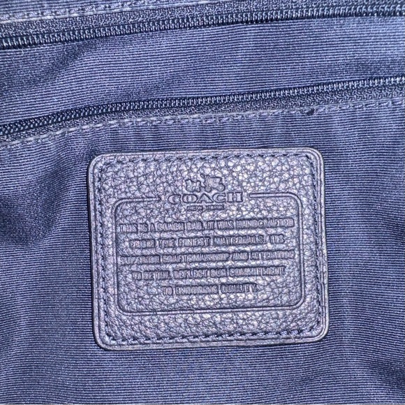 Coach Morgan Satchel Black Pebbled Leather - Picture 11 of 15